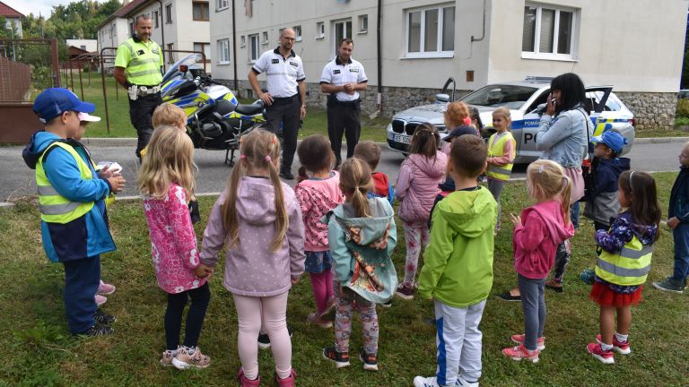 Září 2024 Navštívili nás policisté z ČB